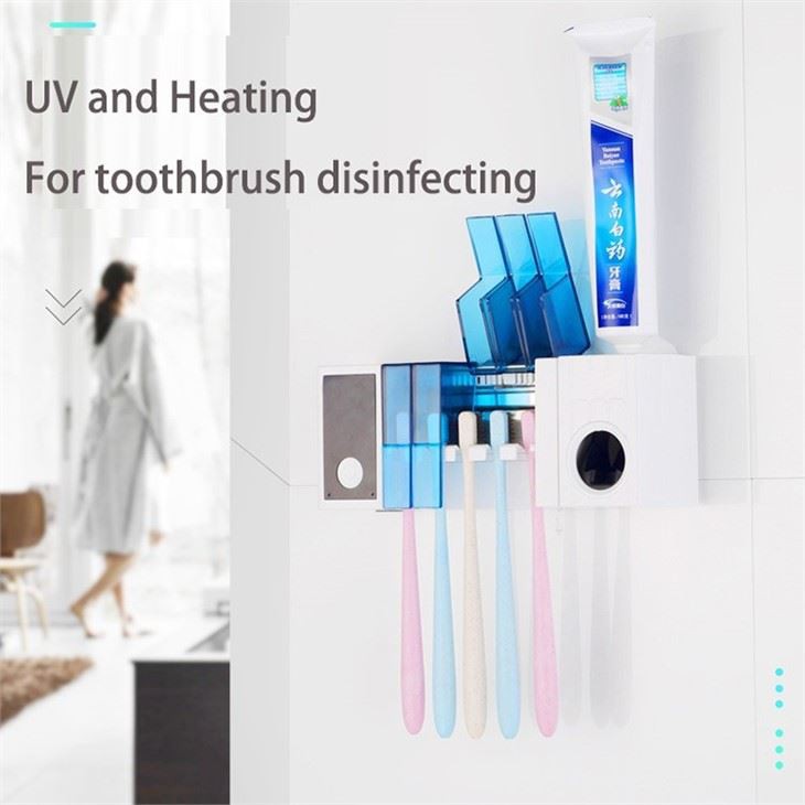 Deiliad Sanitizer brws dannedd gyda Sychu